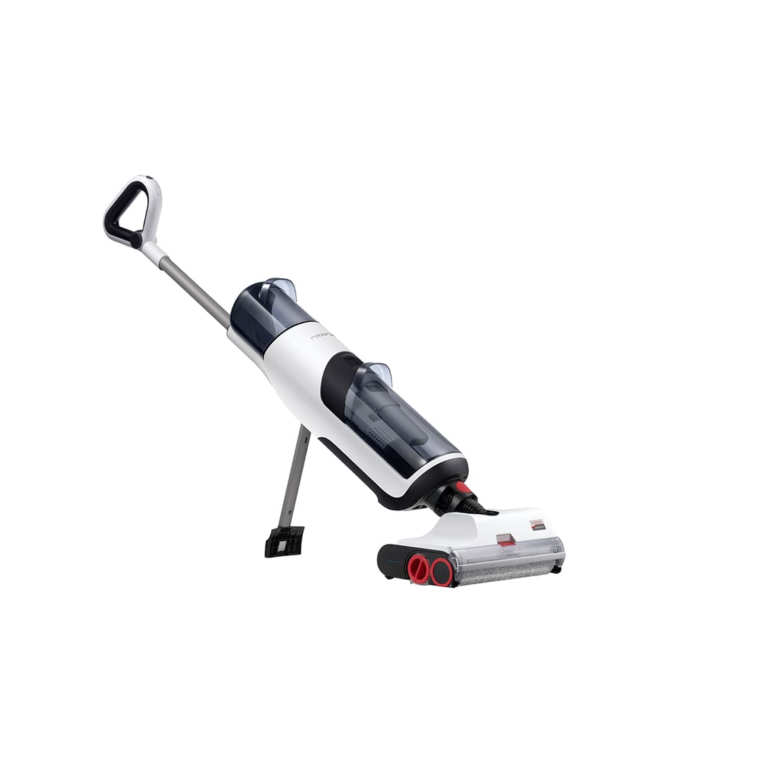 Беспроводной вертикальный пылесос, Roborock, Dyad (WD1S1A/WD1S1A51-02/WD1S1A51-01), с функцией влажной уборки, Вес 5 кг, Номинальная мощность 260 Вт, Ёмкость аккумулятора 5000 мАч, Время зарядки 4 ч, Уровень шума 78 дБ, Объём пылесборника 620 мл, Ёмкость резервуара для воды 850 мл, LED дисплей, Голосовое оповещение, Объём Черно-белый