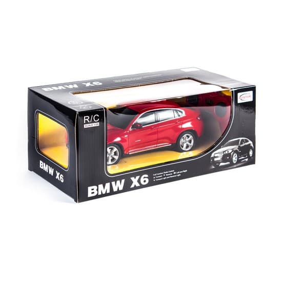 Радиоуправляемая машина, RASTAR, 31700R, 1:24, BMW X6, Пластик, 2.4GHz, Красная
