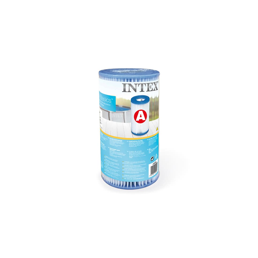 Картридж для ф-насоса Krystal Clear тип A (III), INTEX, 29000, 10.6 х 20.3 см, Сменный, Сине-Белый, В пленке