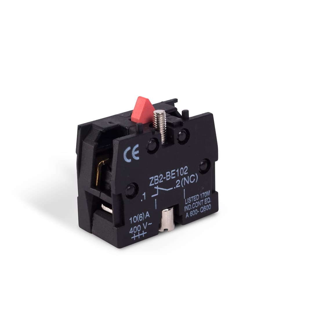 Блок доп. контактов для кнопок, Deluxe, ZB-BE102 NC