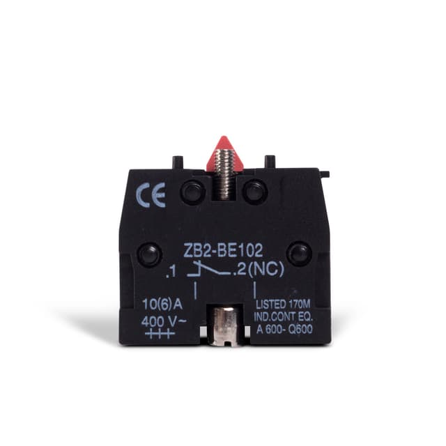 Блок доп. контактов для кнопок, Deluxe, ZB-BE102 NC