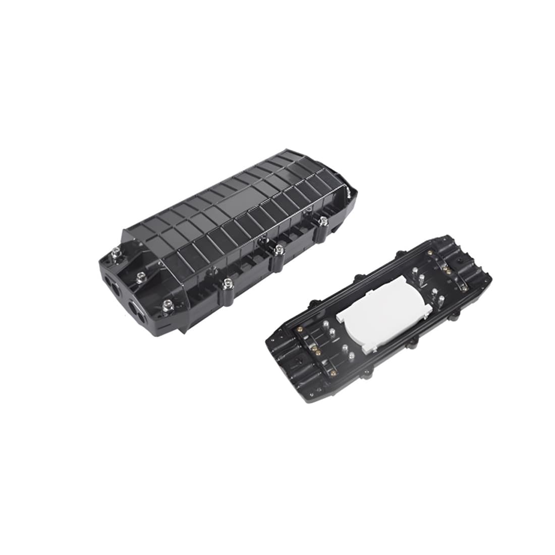 Муфта оптическая проходная, А-Оптик, АО-FH016-96/144, IP68, 4*4, черная