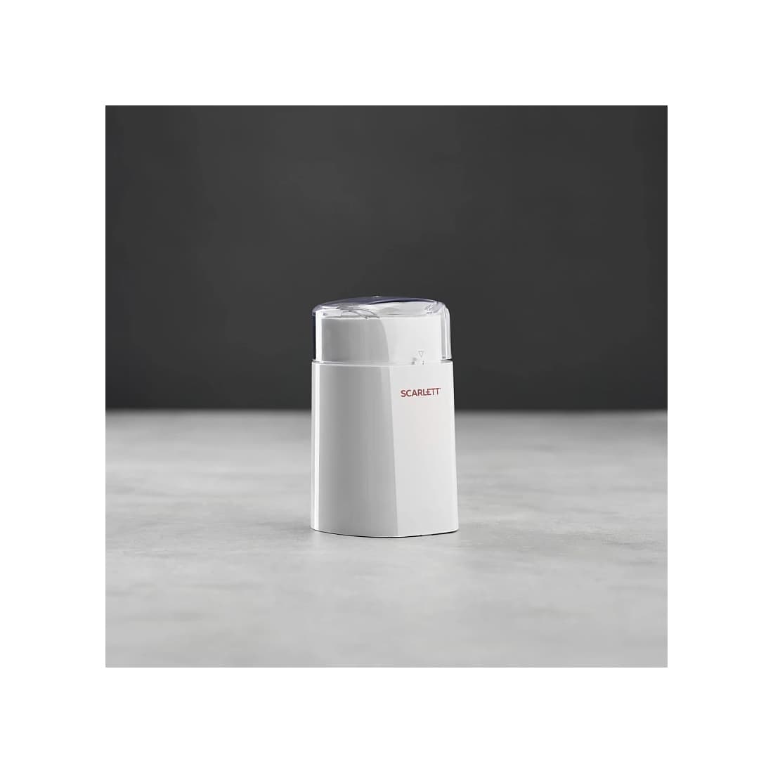 Кофемолка, Scarlett, SC-CG44506, Мощность 150 Вт, Вместимость 60 гр, Импульсный режим работы, Длина шнура 0.9 м, Белый
