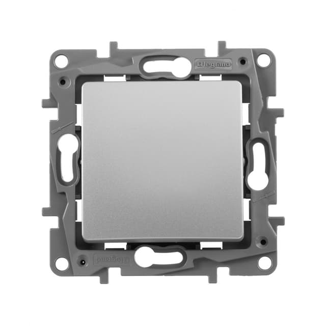 Выключатель одноклавишный, Legrand, 672401, Etika 10 A 250 В алюминий