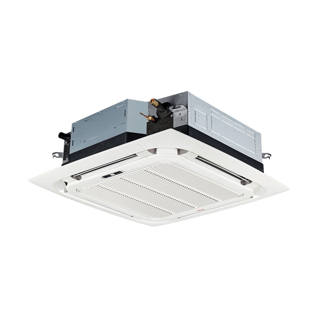 Кондиционер кассетный, TCL, TCC-24CHRA/DV(02), Inverter, без соединительной инсталляции, Хладагент R410A. Комплект 3 кор. (состоит из внешнего внутреннего блока и декоративной панели), LED дисплей, Белый