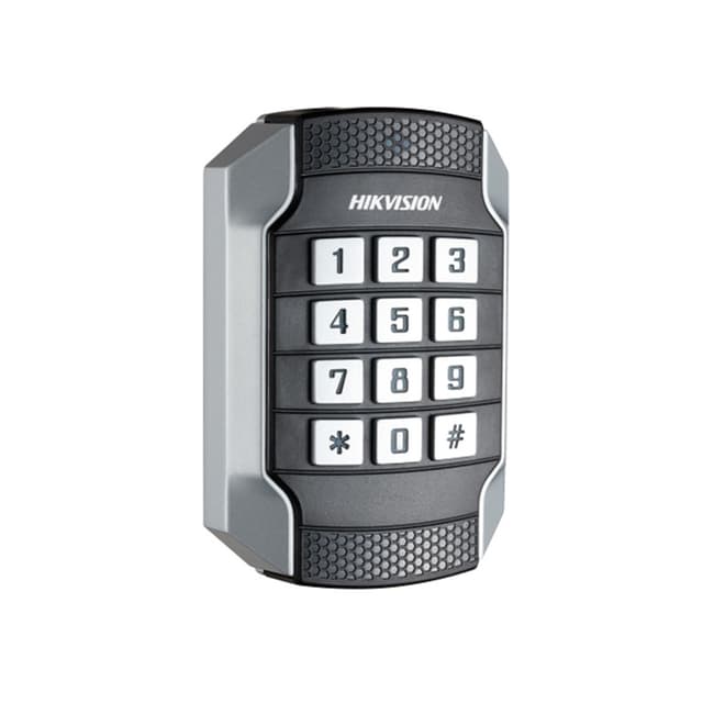 Считыватель, Hikvision, DS-K1104MK, Металлический антивандальный считыватель, чтение карт M1 (1356 МГц) RS485/ Wiegand(W26/W34), от -20 °C до 65 °C, IP65 IK10 12 VDC