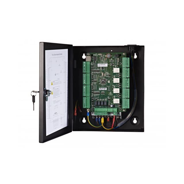 Контроллер доступа, Hikvision, DS-K2804, контроль доступа к четырем дверям, Хранилище 10 000 карт и 50 000 событий Связь через TCP/TP Вход/выход тревоги и загрузка тревожных событий интерфейс Wiegand, от -20 °C до 65 °C, 12 VDC