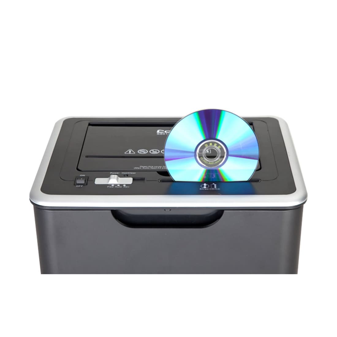 Уничтожитель бумаг, COMIX, S801, A4, Подача: 8 лист., Автоподача листов: 60л., Уничтожение CD/кредитных карт, Уровень секретности - 3, Скорость - 2м/мин (42мм/сек), Ёмкость корзины 22 л., 58db, Перекрёстная резка, Чёрный