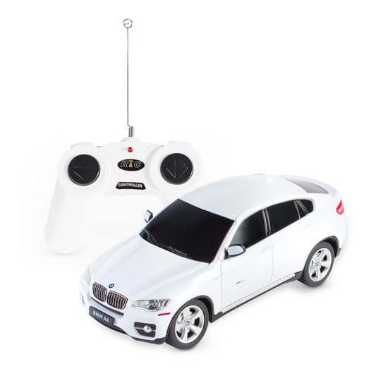 Радиоуправляемая машина, RASTAR, 31700W, 1:24, BMW X6, Пластик, 2.4GHz, Белая