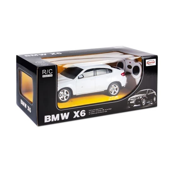 Радиоуправляемая машина, RASTAR, 31700W, 1:24, BMW X6, Пластик, 2.4GHz, Белая