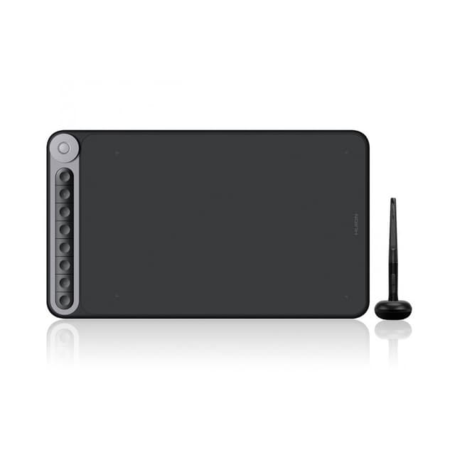 Графический планшет, Huion, Q620M, Разрешение 5080 lpi, Чувствительность к нажатию 8192, Интерфейс беспроводной, Рабочая область 266,7*166,7 мм. (10,5"х6,56"), Чёрный