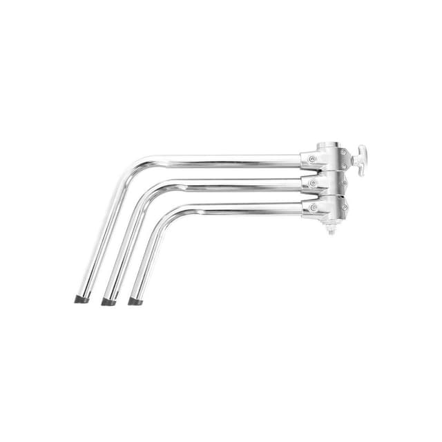 Стойка-тренога, Godox, 240CS, тип C-Stand, мин. Высота 130см, макс. Высота 240см, нагрузка до 10кг, серебрянный