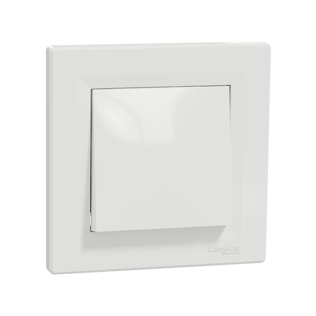 Переключатель одноклавишный, SE, EPH0400121, Asfora в сборе белый