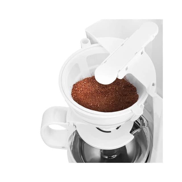 Кофеварка, Kitfort, КТ-7327, Мощность 550–650 Вт, Ёмкость резервуара для воды 0,75 л, Ёмкость кофейника 0,75 л, Материал сетки фильтра нейлон , Цвет белый