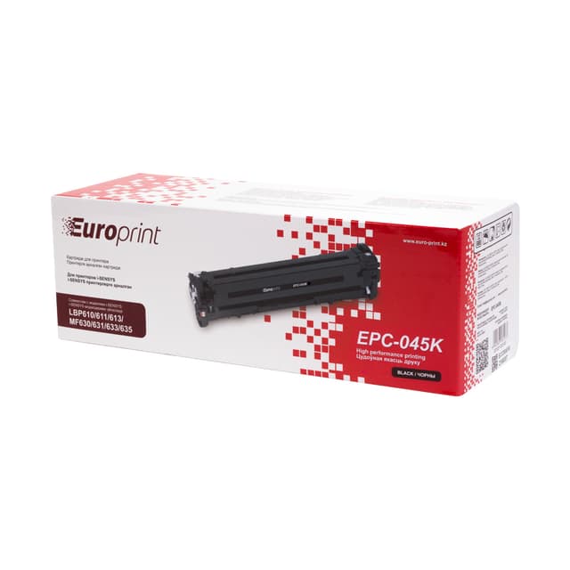 Картридж, Europrint, EPC-045K, Чёрный, Для принтеров Canon Color imageCLASS MF634/MF632/LBP612, i-SENSYS MF631/633/635/LBP611/613, Satera MF634/MF632, 1400 страниц.