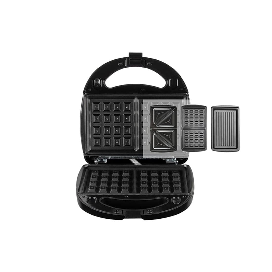 Мультипекарь, Redmond, RMB-611, Мощность 700 Вт, Количество комплектов съемных панелей 3, Съемный поддон для сбора масла/жира, Размеры 265  145  305 мм, Черный