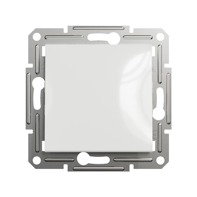 Переключатель одноклавишный, SE, EPH0470121, Asfora механизм быстрозажим. клеммы белый