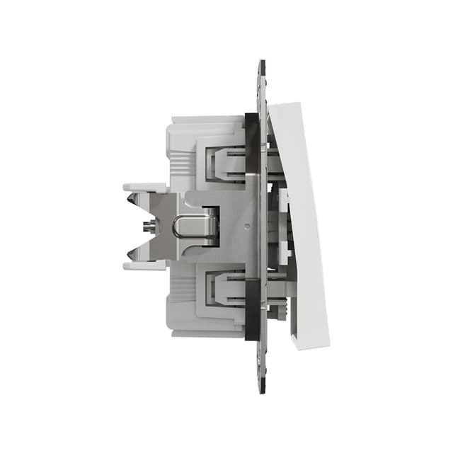 Переключатель одноклавишный, SE, EPH0470121, Asfora механизм быстрозажим. клеммы белый