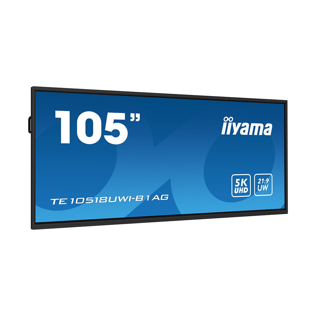 Интерактивная панель, iiyama, TE10518UWI-B1AG, 105", 5K, Android 13, V100, A311D2 Quad core A76+A55, ОЗУ 8гб, ПЗУ 64гб, чёрный