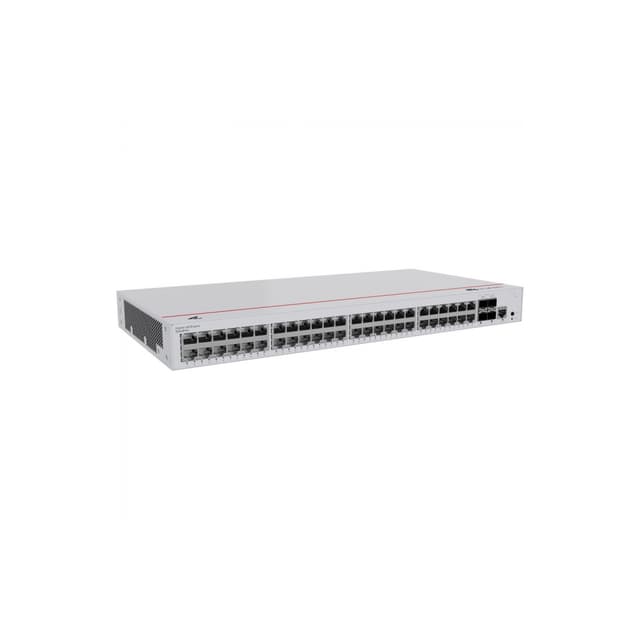 Коммутатор, Huawei, S220-48T4X, L2, 48 портов 10/100/1000M RJ-45, 4 порта SFP+, встроенное питание от сети переменного тока, консольный порт RJ-45, Количество модулей вентиляторов 1