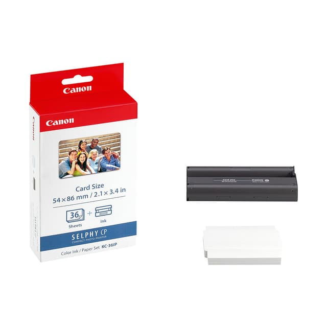 Картридж сублимационный, Canon, KC-36IP, для Canon SELPHY CP1500, 7739A001AA, 36 листов, 54х86 мм, для CP1500