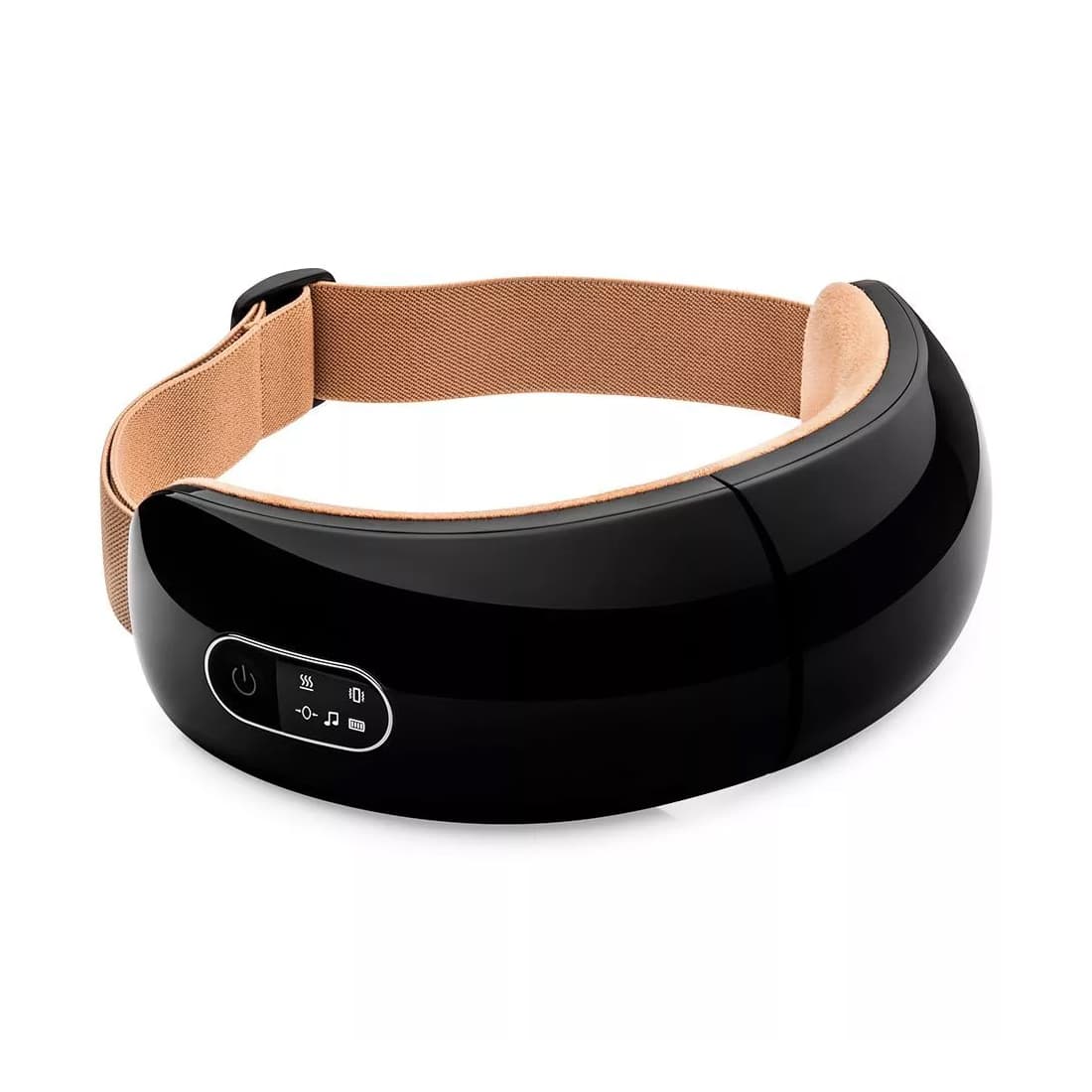 Массажер для глаз, Kitfort, КТ-2949, Мощность 5 Вт, Вибрация, Сжатие, Нагрев, Автоотключение, Управление сенсорное, Нагерв, Музыка, Время заядки 2-2,5 ч, Цвет коричневый