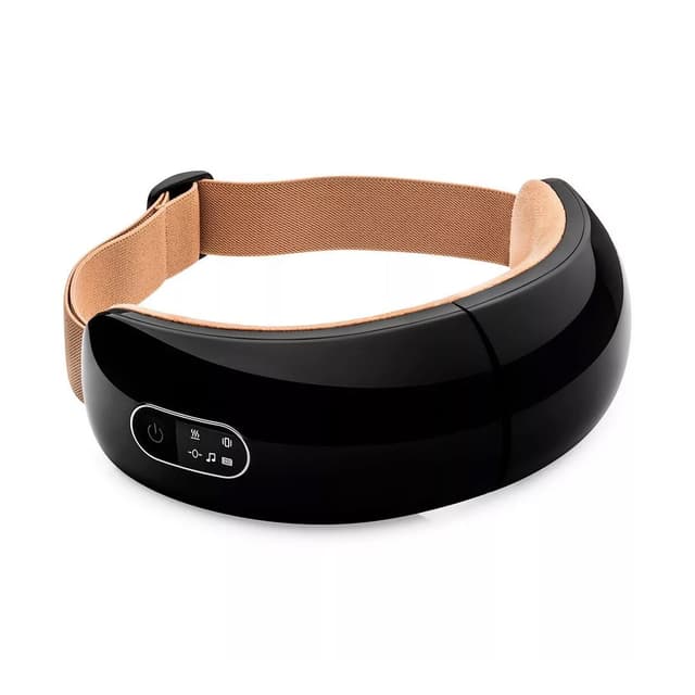 Массажер для глаз, Kitfort, КТ-2949, Мощность 5 Вт, Вибрация, Сжатие, Нагрев, Автоотключение, Управление сенсорное, Нагерв, Музыка, Время заядки 2-2,5 ч, Цвет коричневый