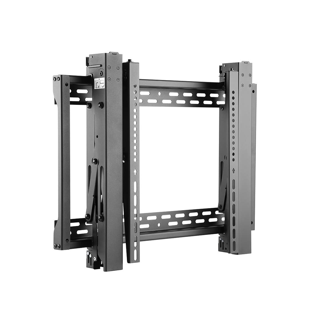 Кронштейн для видеостен, Brateck, LVW06-46T, Макс. нагрузка - 70 кг, Диагональ экрана 45"-70", Профиль 95-285 мм., Угол наклона -3°+3°, Угол поворота до -2°+4°, Уровень, Чёрный