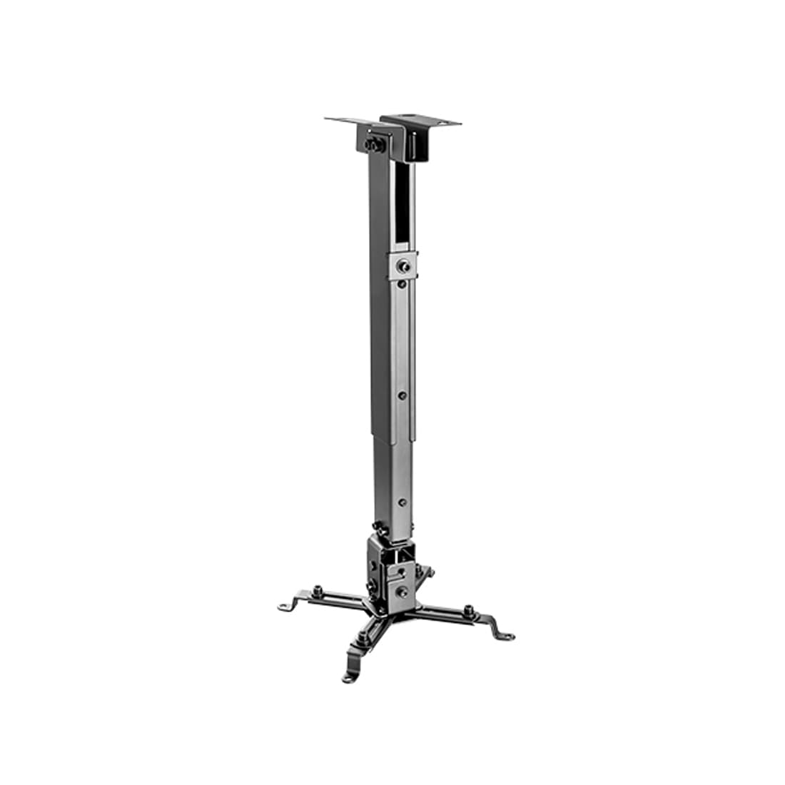 Кронштейн потолочный, Brateck, PRB-2, Макс. нагрузка - 20 кг, Для проекторов, Вращение до +/-10°, Угол наклона +/-15°, Черный