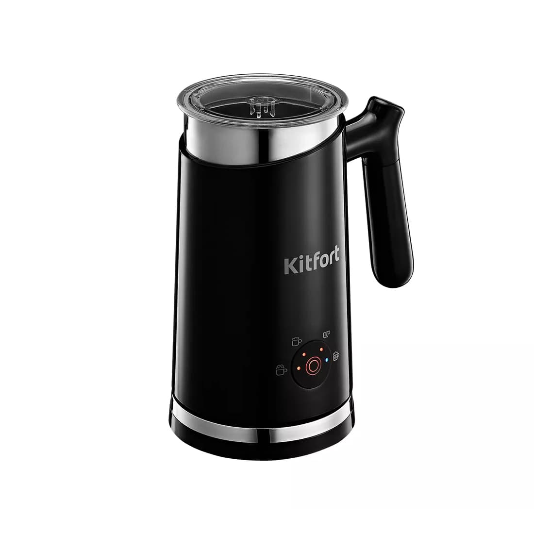 Капучинатор, Kitfort, КТ-780, Объем 300 мл, 4 режима, Нержавеющая сталь, Мощность 500 Вт, Длина шнура 0.7м, Черный