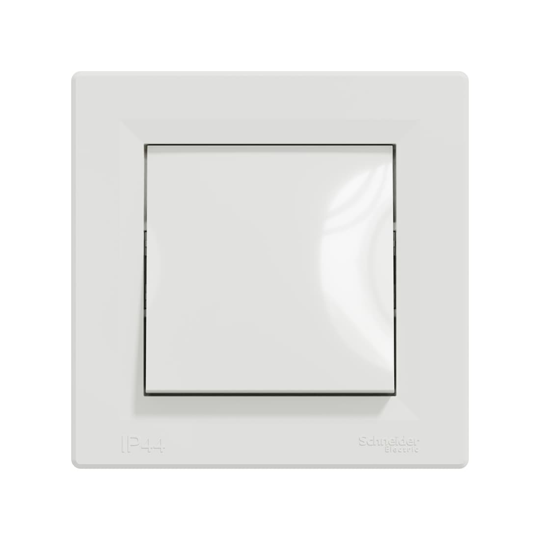 Переключатель одноклавишный, SE, EPH0400421, Asfora 10AX IP44 сборе быстрозажим. клеммы белый