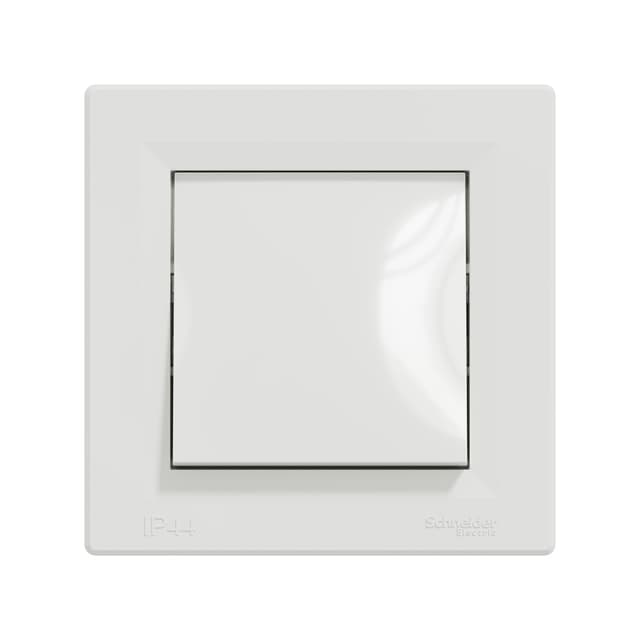 Переключатель одноклавишный, SE, EPH0400421, Asfora 10AX IP44 сборе быстрозажим. клеммы белый