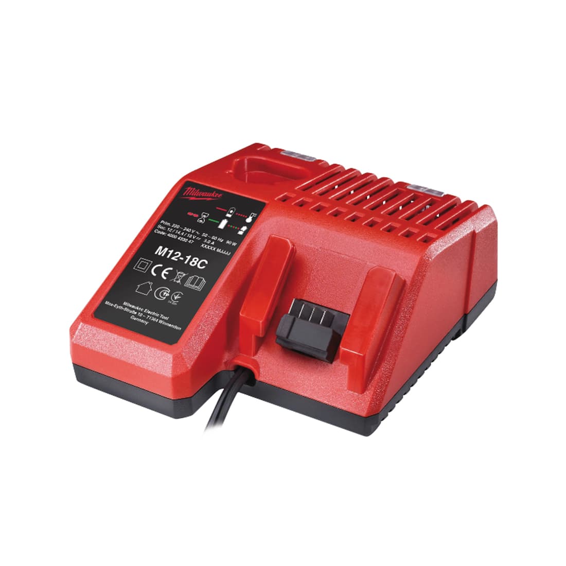 Зарядное устройство, Milwaukee, М12-18С(4932352959), Система М12/М14/М18. картон