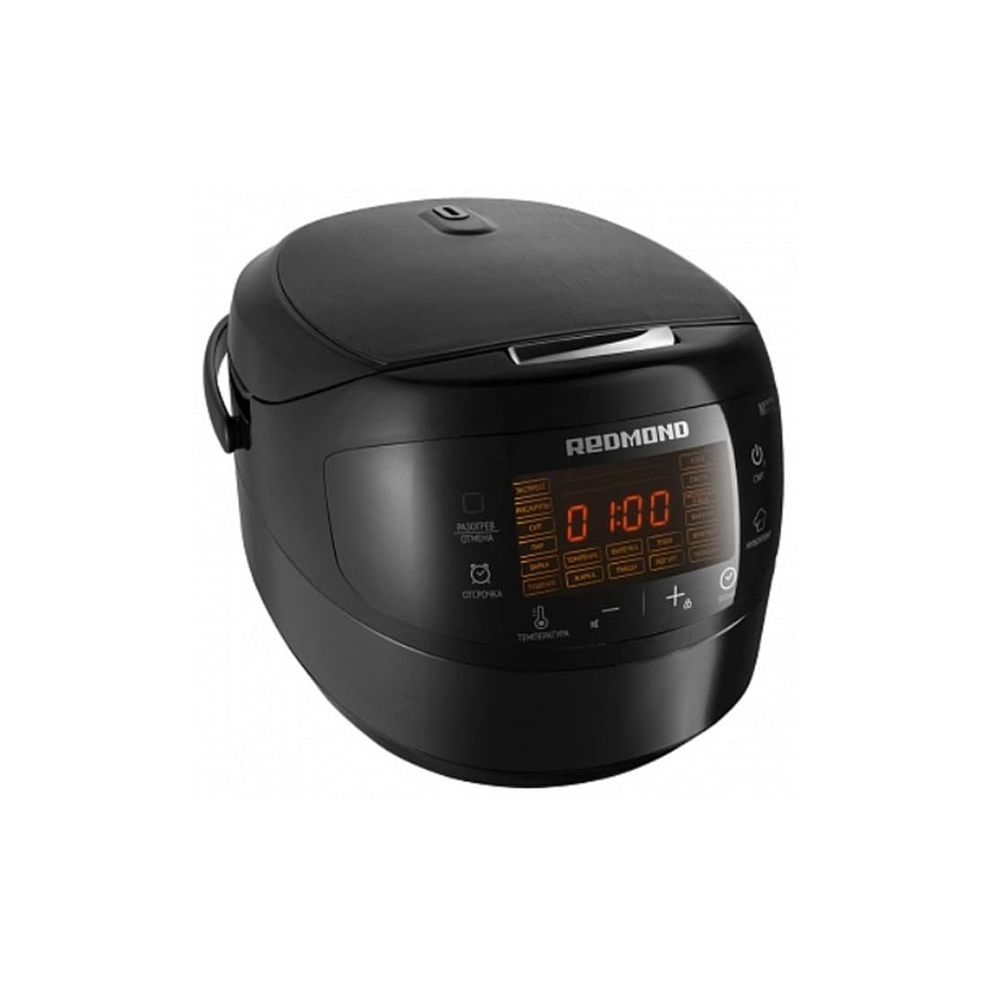 Мультиварка, Redmond, RMC-M96, Мощность 860 Вт, Общий объем чаши	5 л, Количество автоматических программ	19, Отложенный старт до 24 часов, Разогрев блюд до 12 часов, Звуковой сигнал, Цвет Черный
