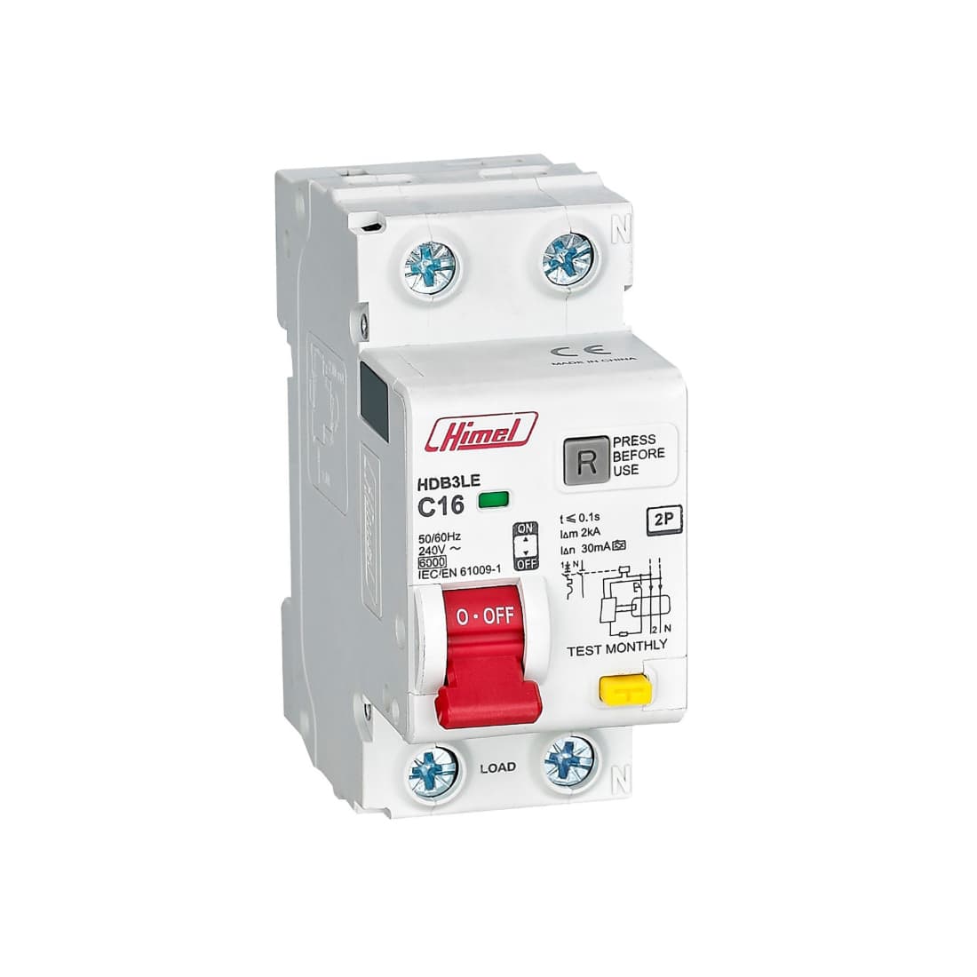 АВДТ, Himel, HBD3LE2C16, HDB3LE 2Р 16А 30мА AC