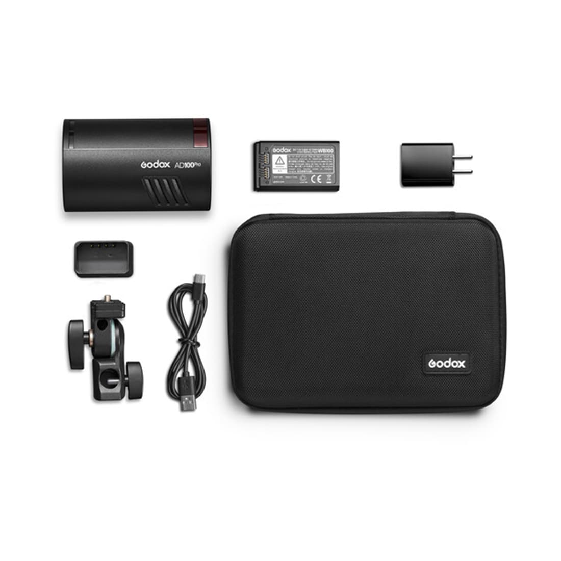 Вспышка, Godox, AD100PRO, TTL, Аккумулятор 2600 мАч, до 360 импульсов, перезардяка 0.01-1.5с, 1\8000 с