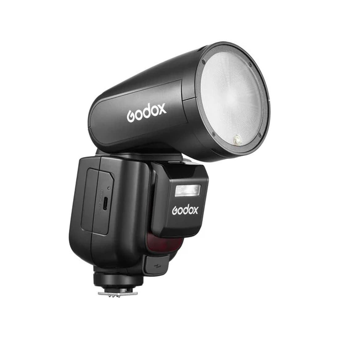 Вспышка, Godox, V1 PRO-C, аккумулятор 2980 мАч, до 500 импульсов, 100 вспышек, перезардяка 1.3с