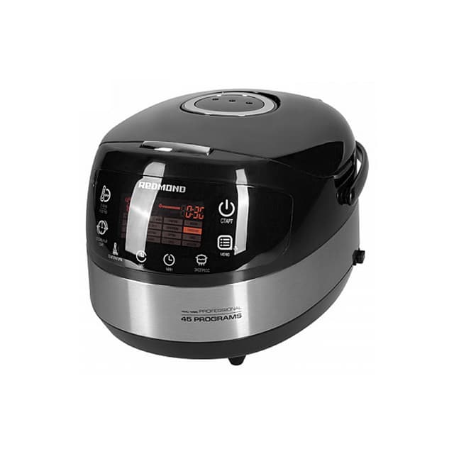 Мультиварка, Redmond, RMC-M95, 17 автоматических программ, Объем чаши 5л, Автоподогрев, Отложенный старт, Пастеризация, Сенсорное управление, Таймер, Мощность 1000 Вт, Длина шнура 1м, Черный