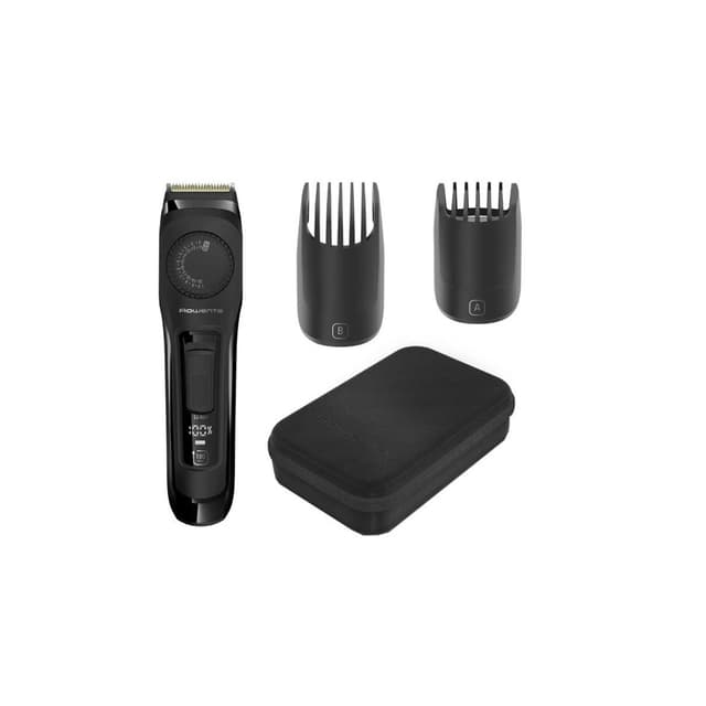 Триммер, Rowenta, TN3841F4, 2 Насадки, Время работы от аккумулятора 180 мин, Материал лезвий нержавеющая сталь титановое покрытие, Черный