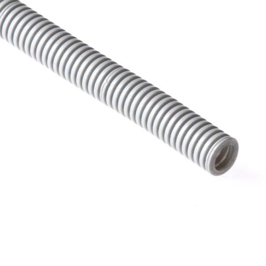 Труба гофрированная, РУВИНИЛ, 11601, 16мм, ПВХ, с зондом легкая, Серый, 100 м/б