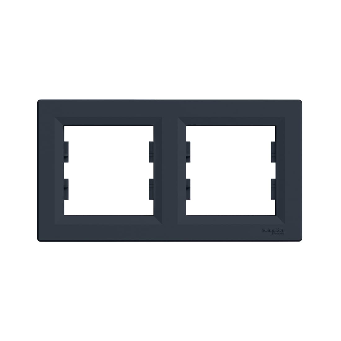 Рамка горизонтальная, SE, EPH5800271, Asfora 2 постовая антрацит