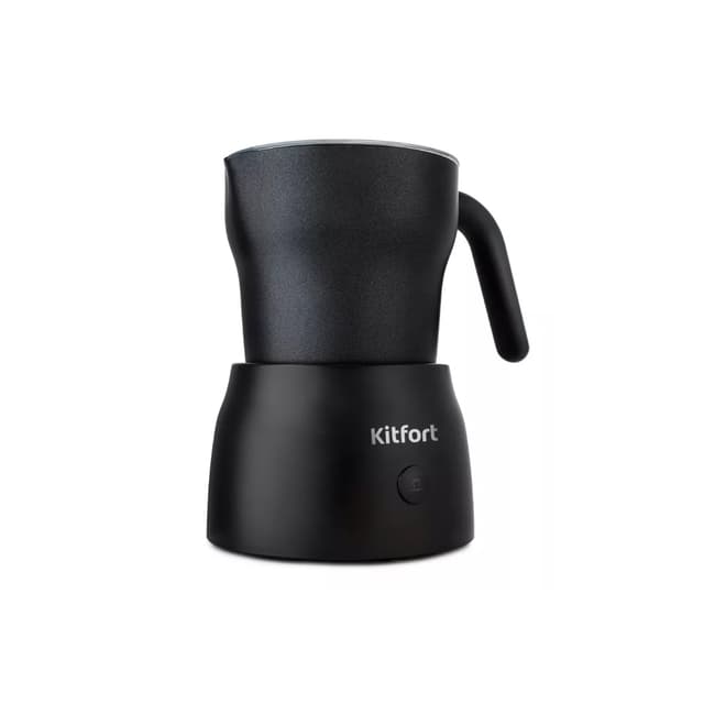 Капучинатор, Kitfort, КТ-710, Мощность 600 Вт, Ёмкость 730 мл, Пластиковый корпус, Горячее вспенивание, Холодное вспенивание, Подогрев, Черный
