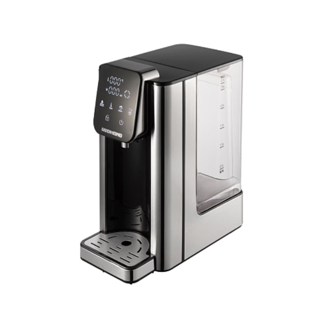 Термопот, Redmond, RTP-806, Черный,Объем -2.7 л ,Мощность -2600 Вт ,Подача воды -электронасос ,Тип нагревательного элемента -закрытый ,Материал колбы -пластик,Материал корпуса -нержавеющая сталь, пластик ,Фильтр -нет