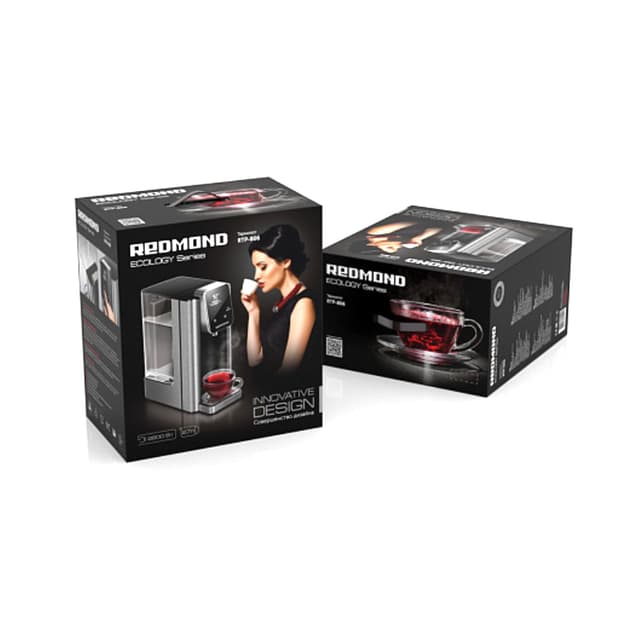 Термопот, Redmond, RTP-806, Черный,Объем -2.7 л ,Мощность -2600 Вт ,Подача воды -электронасос ,Тип нагревательного элемента -закрытый ,Материал колбы -пластик,Материал корпуса -нержавеющая сталь, пластик ,Фильтр -нет