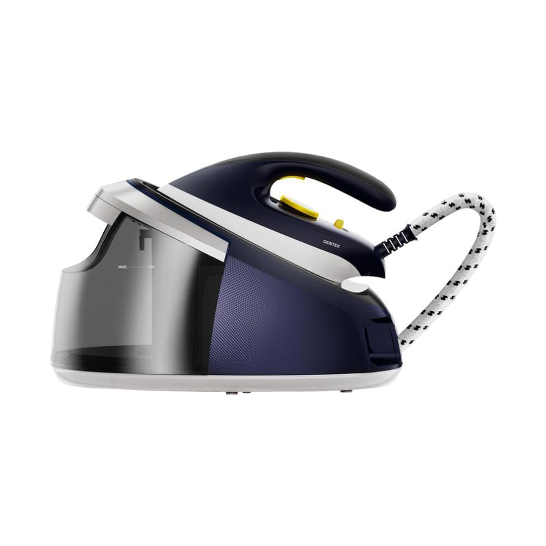 Парогенератор, Centek, CT-2303, 3000Вт, 8Бар, 560/160 г/мин, Алюм бойлер, Автовыкл, Керамика, Самоочистка, Синий