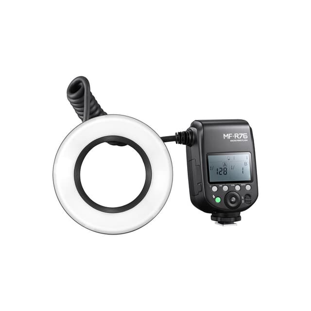 Вспышка для макросъемки, Godox, MF-R76C, TTL для Canon, ведущее число 45,9 при ISO 100