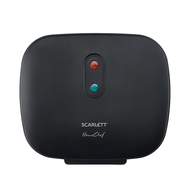 Гриль, Scarlett, SC-EG350M07, Мощность 1000 Вт, Антипригарное покрытие, Рабочие панели несъемные, Размер 26х16, Черный