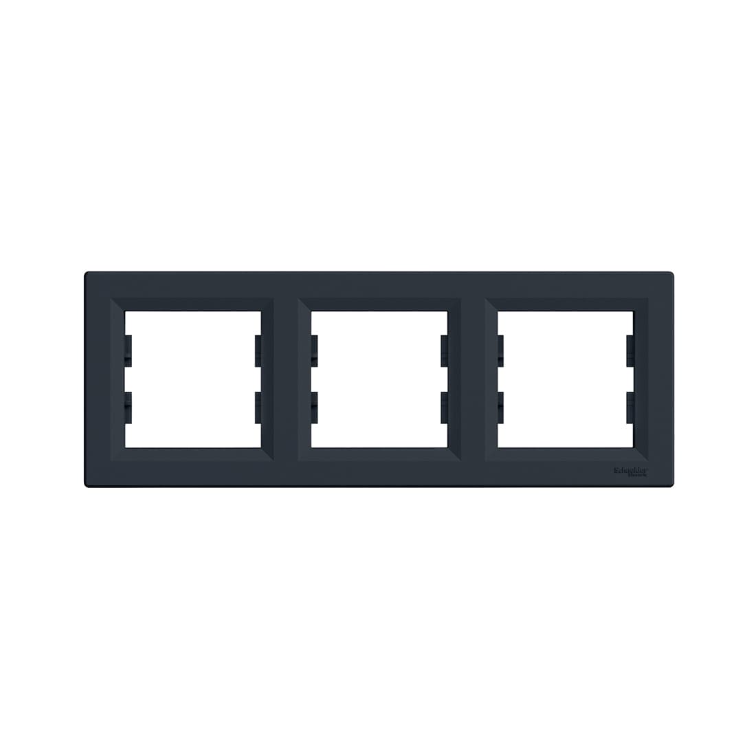 Рамка горизонтальная, SE, EPH5800371, Asfora 3 постовая антрацит