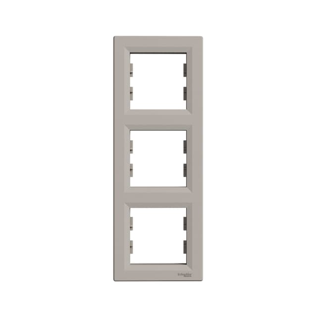 Рамка вертикальная, SE, EPH5810369, Asfora 3 постовая бронза