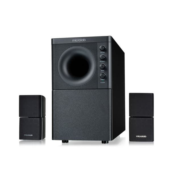 Акустическая система, Microlab, X3BT, 2.1, 98 Вт, Выход 2RCA*2, 30 Гц - 20 кГц, Bluetooth, МДФ, Черный